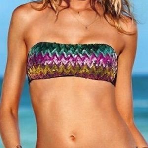 Victoria Secret sequin bikini bandeau bra